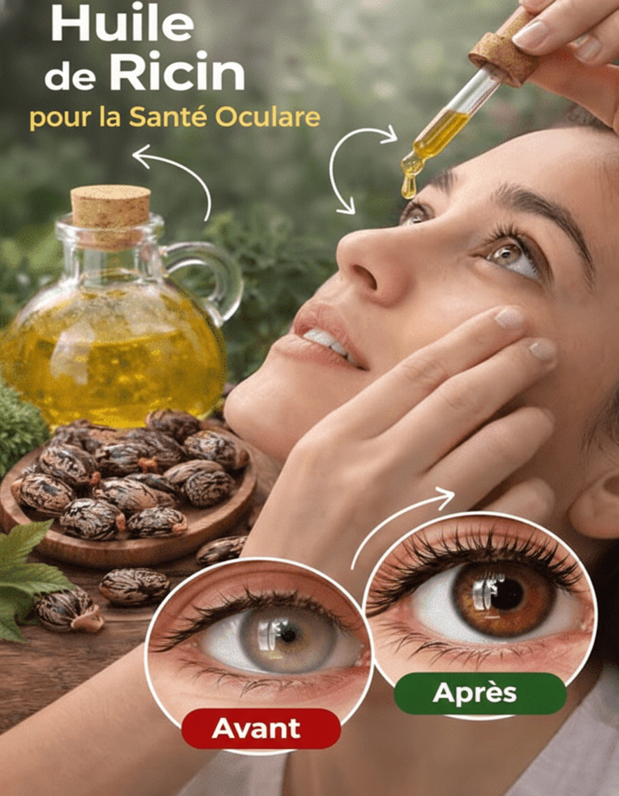 L'huile de ricin pour les yeux : Peut-elle vraiment soulager la sécheresse oculaire, les poches, les corps flottants et les cataractes ?