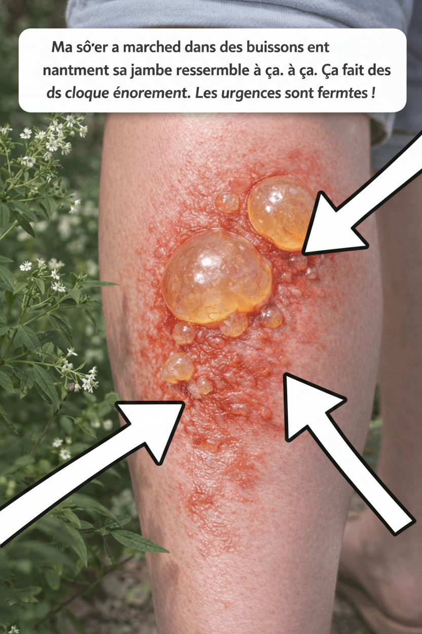 Comment Gérer une Éruption Cutanée Végétale à Propagation Rapide sans Accès Immédiat aux Soins Médicaux