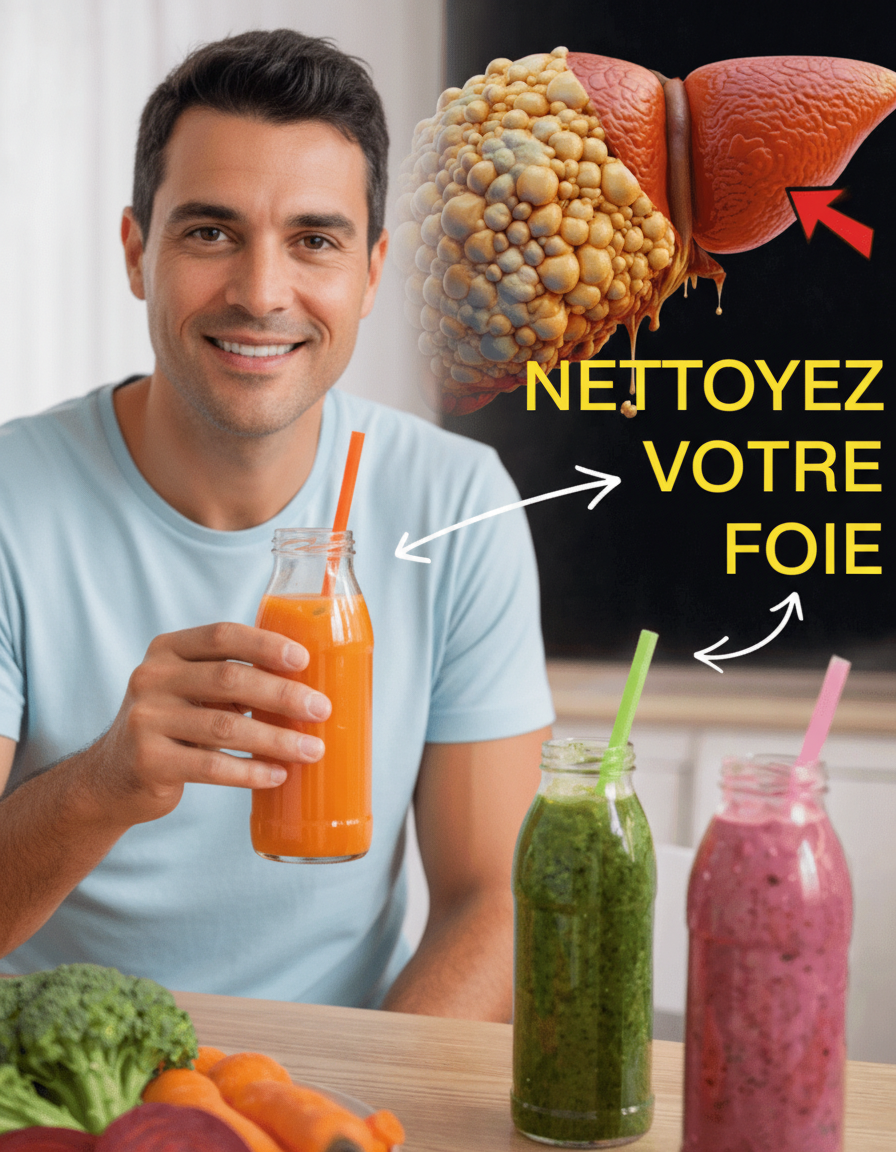 3 Jus Puissants pour Détoxifier et Rajeunir votre Foie Naturellement