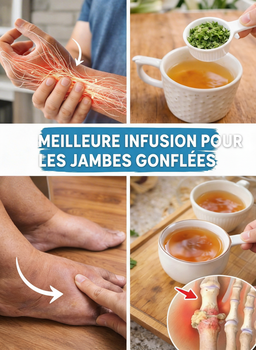 Découvrez la Tisane Étonnante : Votre Alliée Naturelle pour un Équilibre Hydrique Sain et Soulager les Gonflements Occasionnels des Jambes, Chevilles et Pieds
