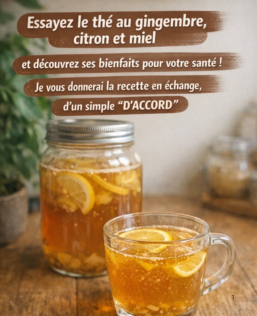 Boisson Saine au Gingembre, Citron et Miel (Recette Naturelle Fait Maison)