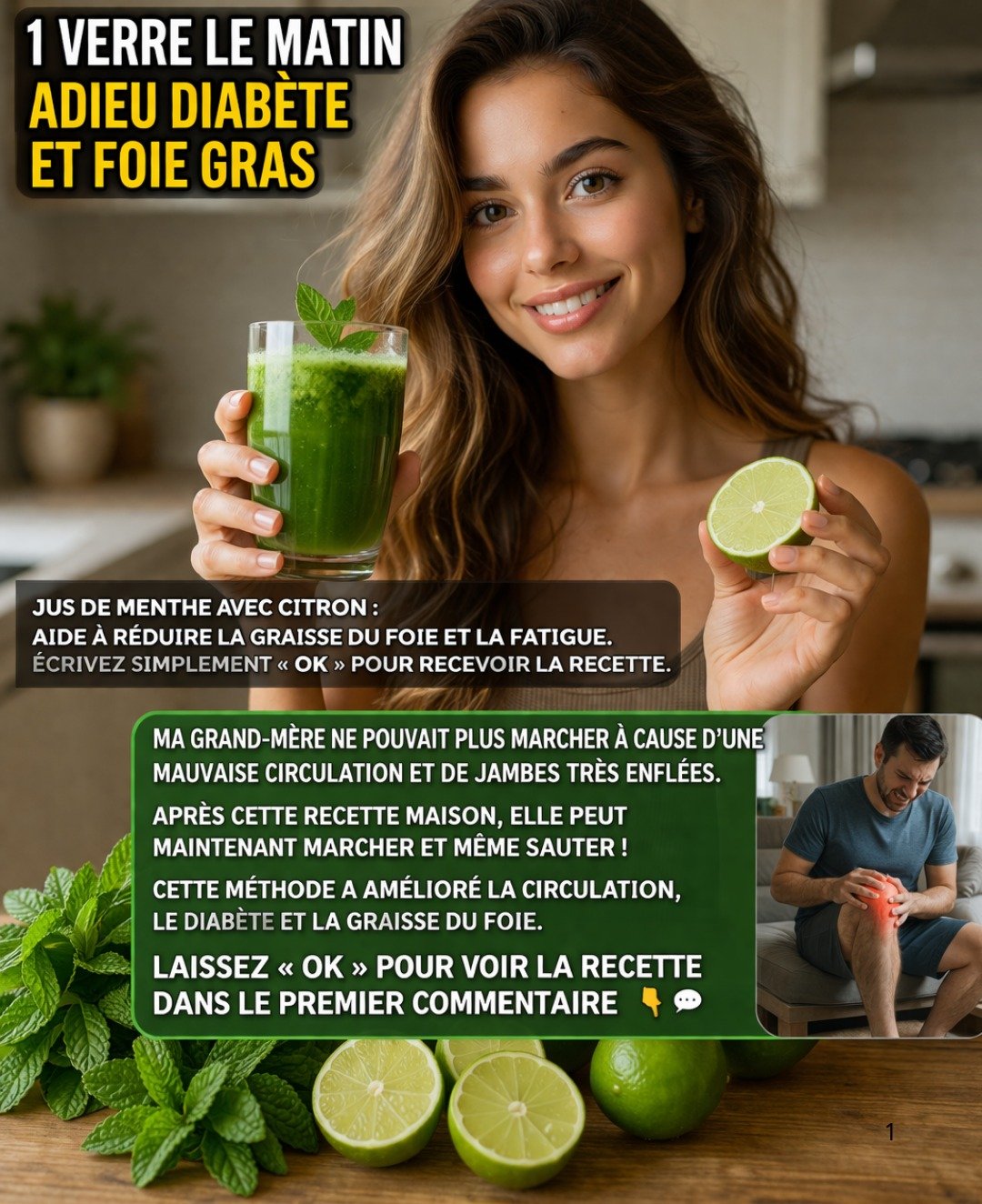 L'Eau Verte Ancestrale : Un Remède de Grand-Mère pour le Diabète, la Circulation et le Foie Gras, au Goût Naturel et Vivifiant !