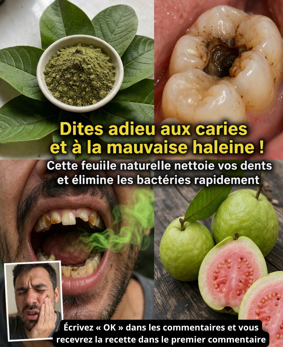 3 manières efficaces d'utiliser les feuilles de goyave pour une meilleure hygiène bucco-dentaire et des dents plus saines