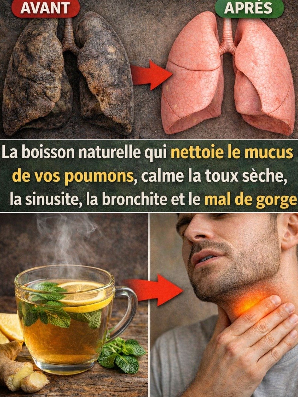 Le Secret Oublié de Grand-Mère : Ce Thé Dégage Vos Poumons et Élimine les Glaires en SEULEMENT 7 Jours !