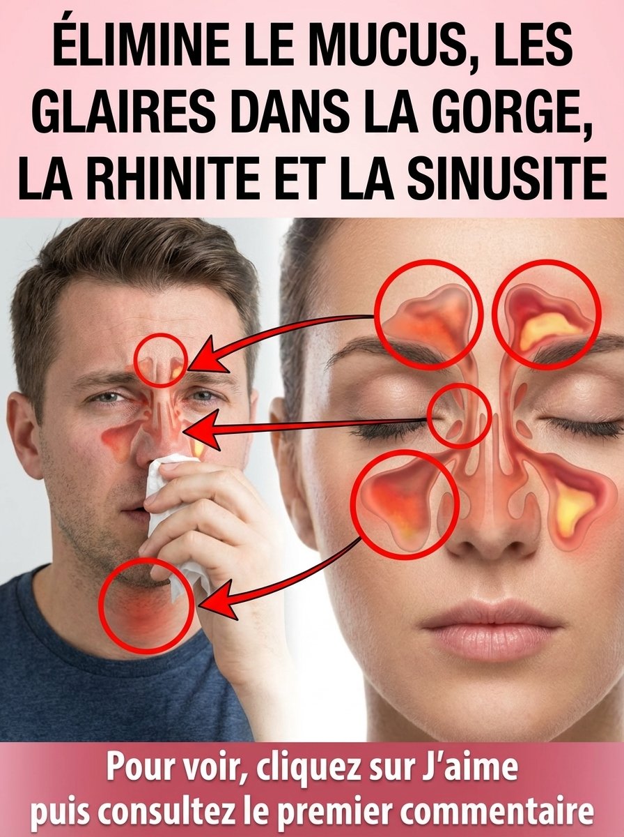 Le Secret Oublié Pour Éliminer Instantanément Mucus, Glaires et Rhinite : 7 Remèdes Maison Qui Vont Changer Votre Vie !