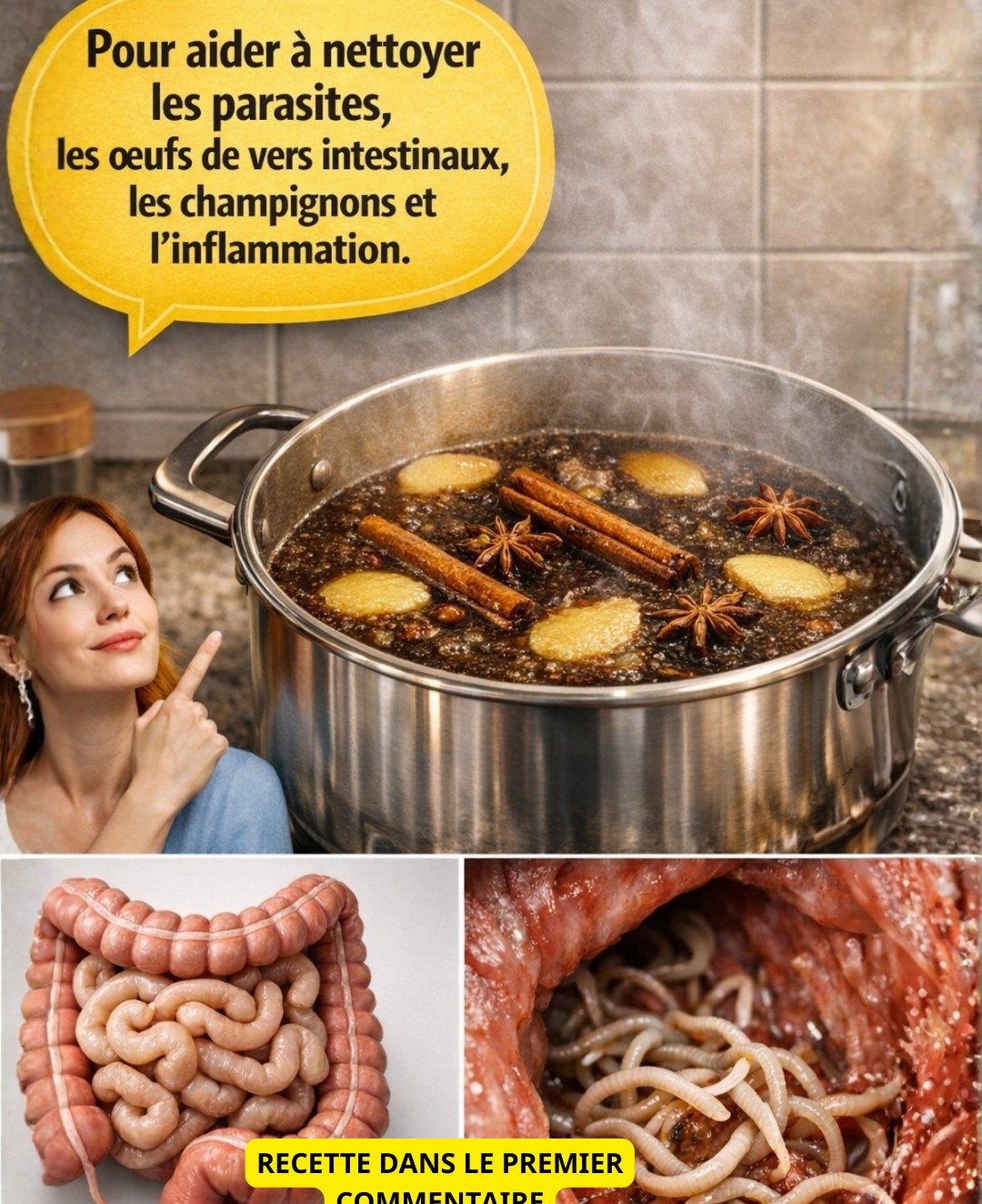 Infusion Naturelle pour Nettoyer et Apaiser les Intestins : Soutien contre les Déséquilibres et l'Inflammation