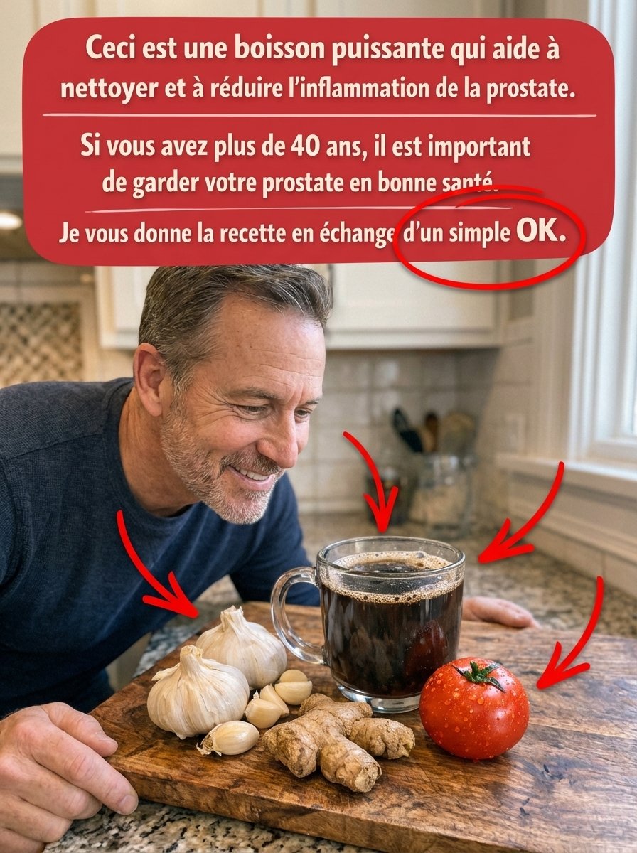 Révélation : Cette Boisson Naturelle Puissante VA Transformer Votre Prostate en Seulement 15 Jours (Après 40 Ans, Ne Passez PAS À Côté !)