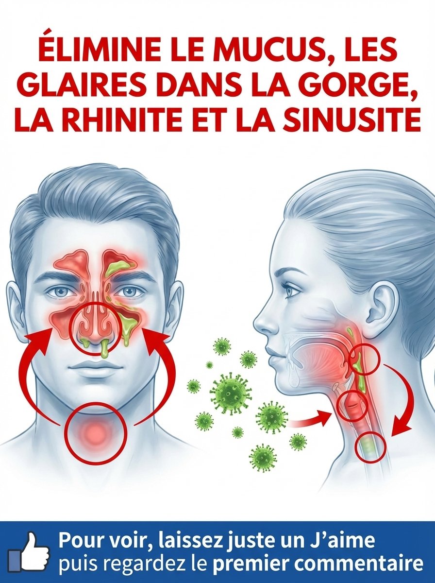 Fatigué de la Gorge Encombrée ? Découvrez les 7 Remèdes Maison Révolutionnaires pour Éliminer Mucus, Glaires et Rhinite INSTANTANÉMENT !