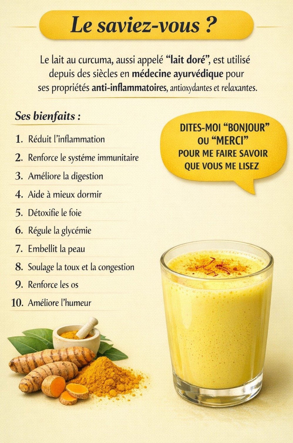 Le Secret Millénaire Révélé : 10 Bienfaits ÉPOUSTOUFLANTS du Lait au Curcuma que Vous DEVEZ Connaître pour une Santé Optimale !