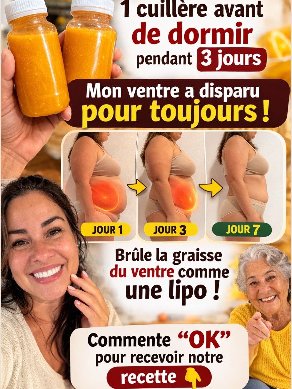 Le Secret Viral pour un Ventre Plat en Seulement 3 Jours : Ne Manquez Pas Cette Boisson Maison Ultra-Simple !