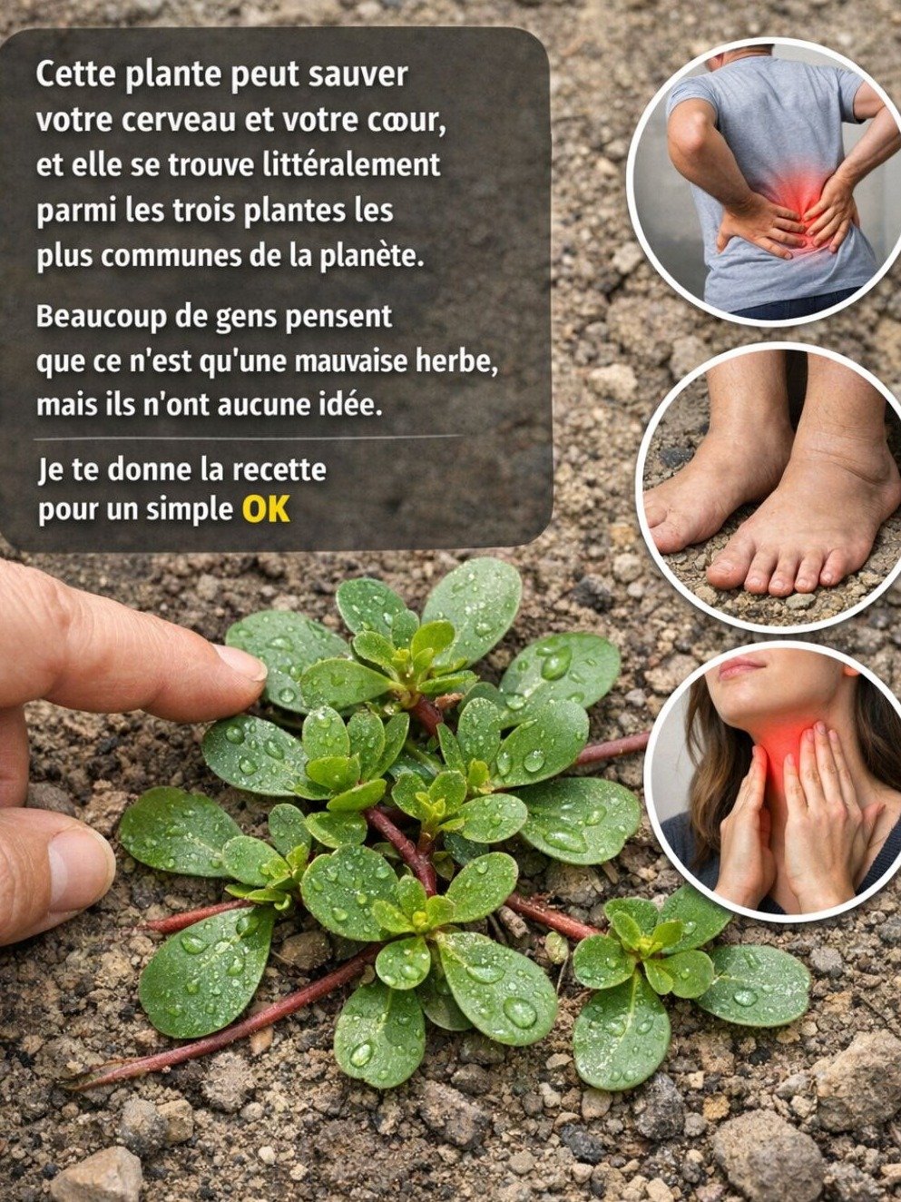 STOP ! Vous Arrachez L'Or Vert de Votre Jardin Sans Le Savoir : Le Pourpier, Votre Nouvelle Arme Santé Secrète aux 20 Bienfaits Étonnants !