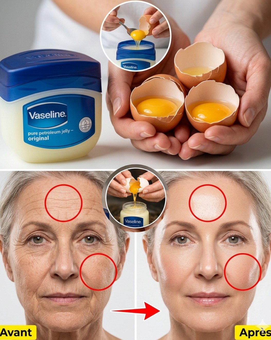 65 ans et SANS UNE RIDE ? Le masque de nuit jaune d'œuf et Vaseline qui rend FOU les réseaux sociaux !