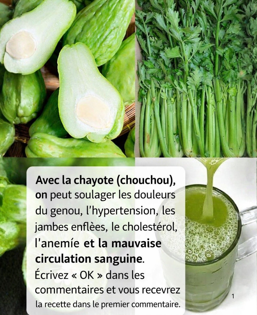 Le secret d'une santé naturelle : un jus de chayote pour soulager les douleurs au genou, l'hypertension, le cholestérol et améliorer la circulation sanguine