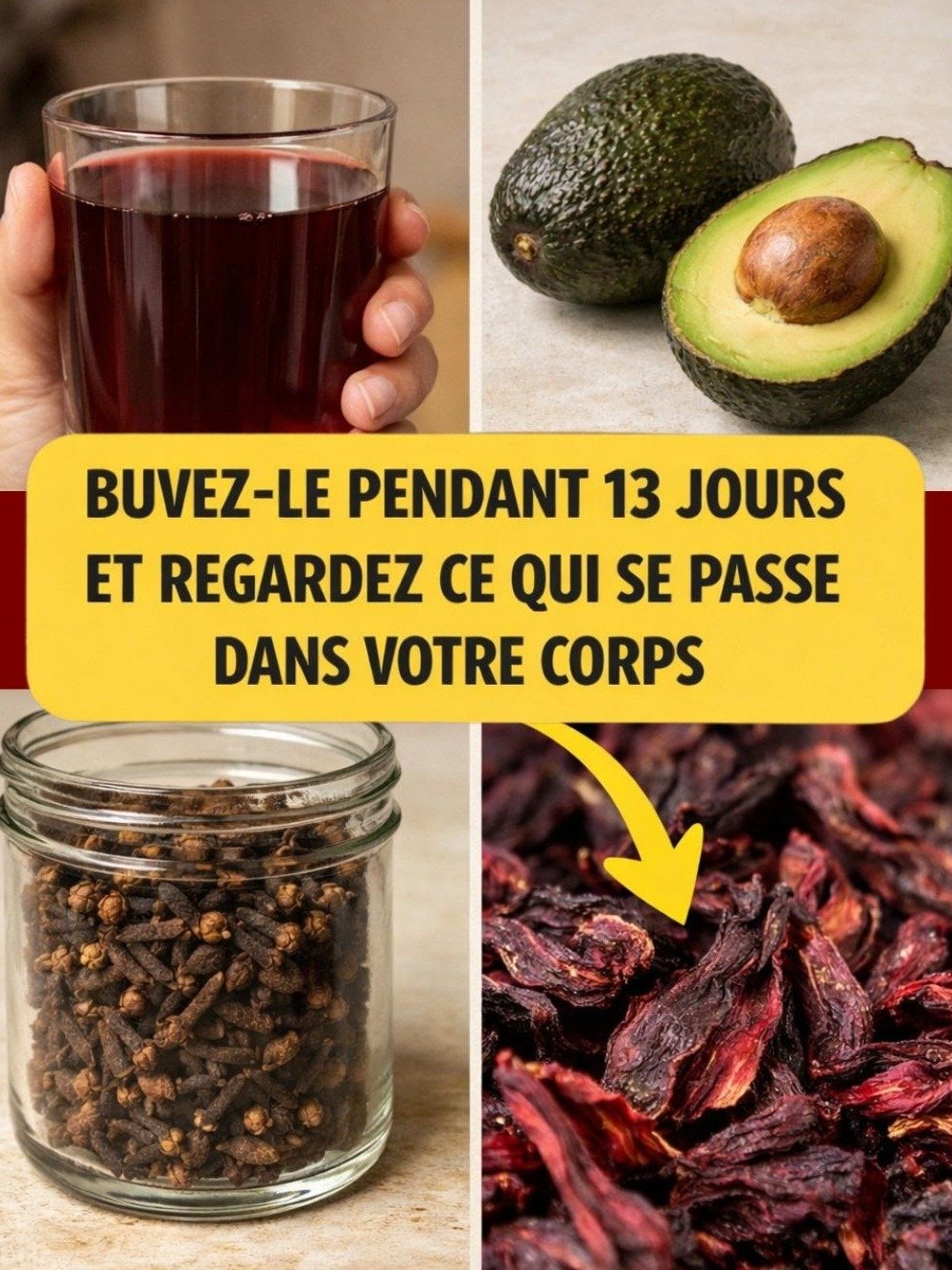 Le Secret Viral que Personne ne Vous Dit : Ce Mélange Simple de Noyau d'Avocat, Hibiscus et Clous de Girofle Transforme Votre Corps en 13 Jours !