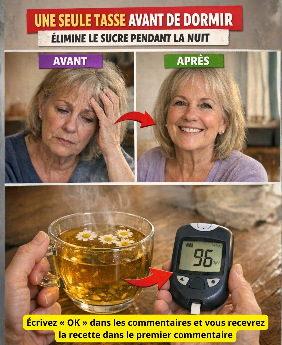 La camomille avant de dormir : un allié potentiel pour votre équilibre glycémique