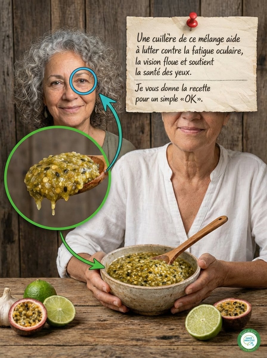 Adieu Fatigue Oculaire ! Ce Mélange INSOLITE de Fruit de la Passion, Citron Vert et Ail est le Remède Naturel que Vos Yeux Attendaient !