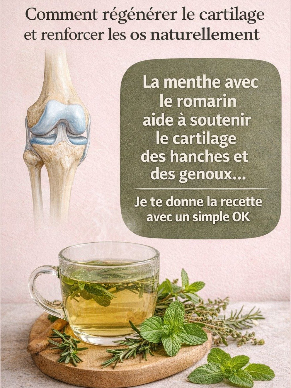 Stop à la Douleur ! Ce Duo Menthe & Romarin Révolutionne le Soulagement Genou, Hanche et Cartilage (Le Secret que Personne ne Vous Dit)
