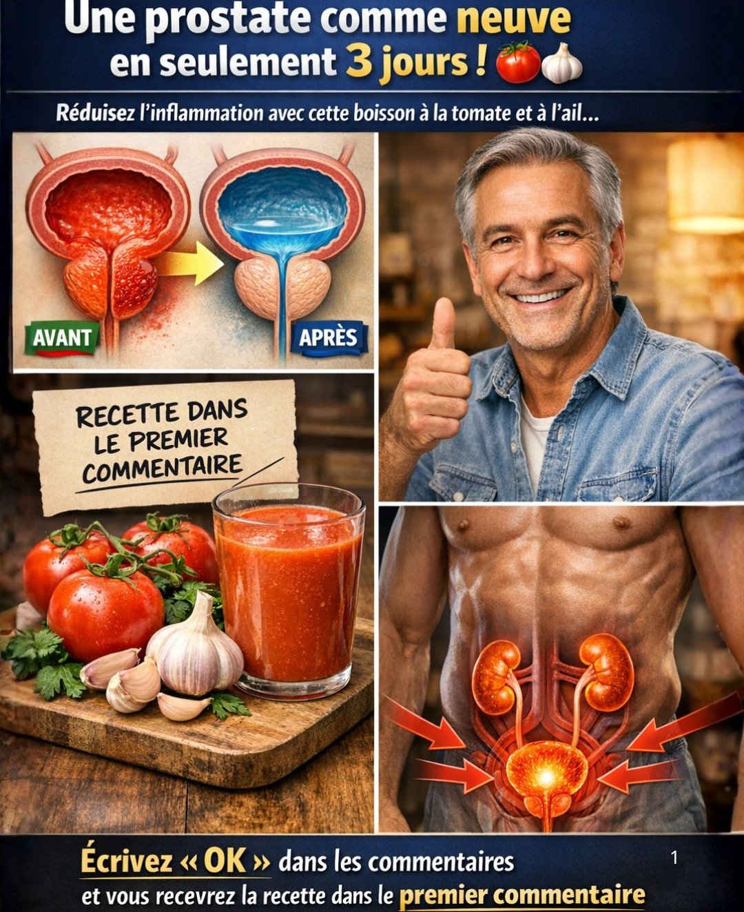 Optimiser le confort prostatique naturellement : la boisson traditionnelle à base de tomate et d’ail.