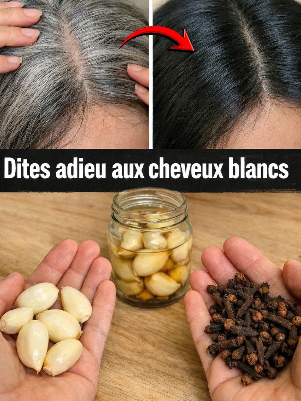 Le Secret Millénaire Révélé : 2 Ingrédients Simples Pour Dire ADIEU Définitivement aux Cheveux Blancs (Avant Qu'il Ne Soit Trop Tard) !
