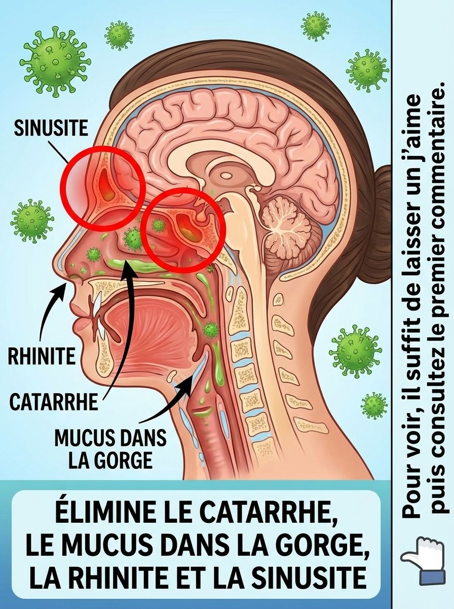 Le Secret Révélé : 7 Remèdes Maison Insoupçonnés Pour Éliminer Définitivement Mucus, Glaires et Rhinite !