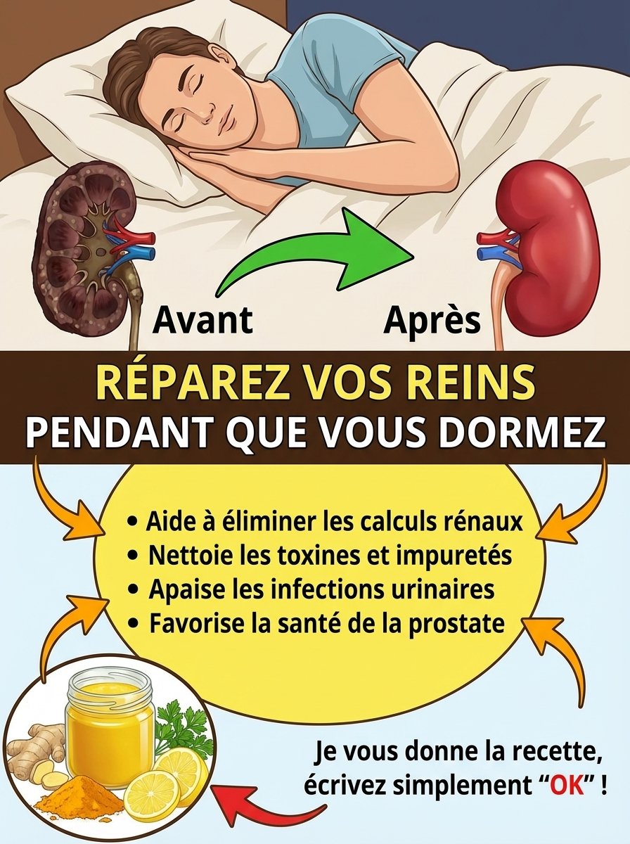 🔴 URGENT : Vos Reins Vous SUPPLIENT ! Découvrez les 5 Ingrédients Simples qui Révolutionnent Votre Énergie (Recette EXCLUSIVE à l'intérieur !)