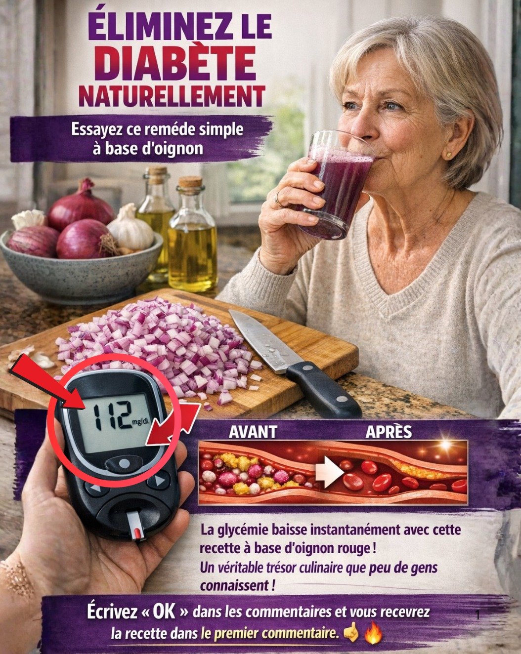 Révélation Choc : L'erreur que vous faites CHAQUE SOIR et qui SABOTE votre glycémie (L'oignon rouge n'est PAS la réponse miracle... mais il aide !)