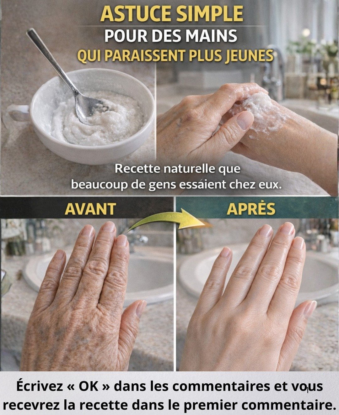 « Comme après une chirurgie esthétique » : le remède maison populaire pour estomper rides et taches sur les mains et les bras