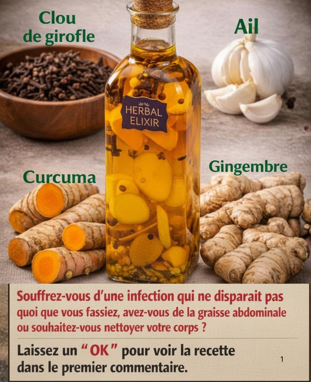 Détox naturelle : La boisson clou de girofle, ail, curcuma et gingembre pour l'immunité, les infections et la graisse abdominale