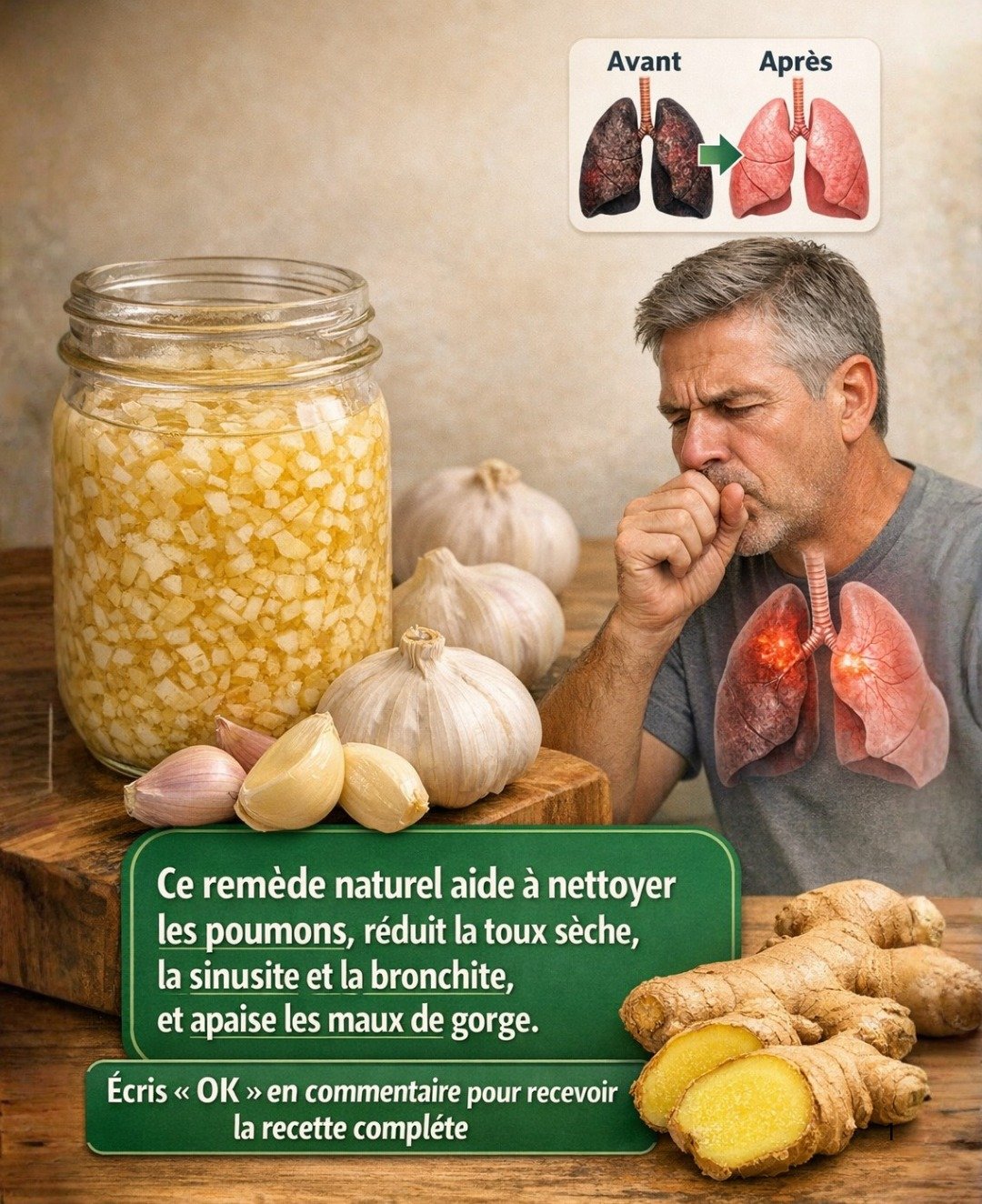 Le mélange puissant de gingembre, ail, oignon et citron : purifiez votre corps et vos poumons naturellement