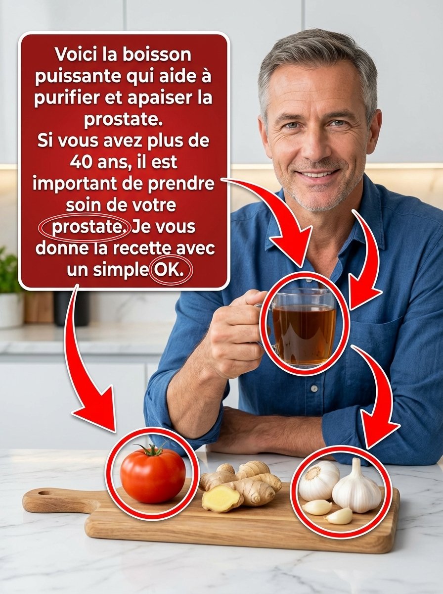 Après 40 Ans : Dégonflez Votre Prostate et Réveillez Votre Vigueur Masculine en 15 Jours avec CETTE Boisson Secrète !