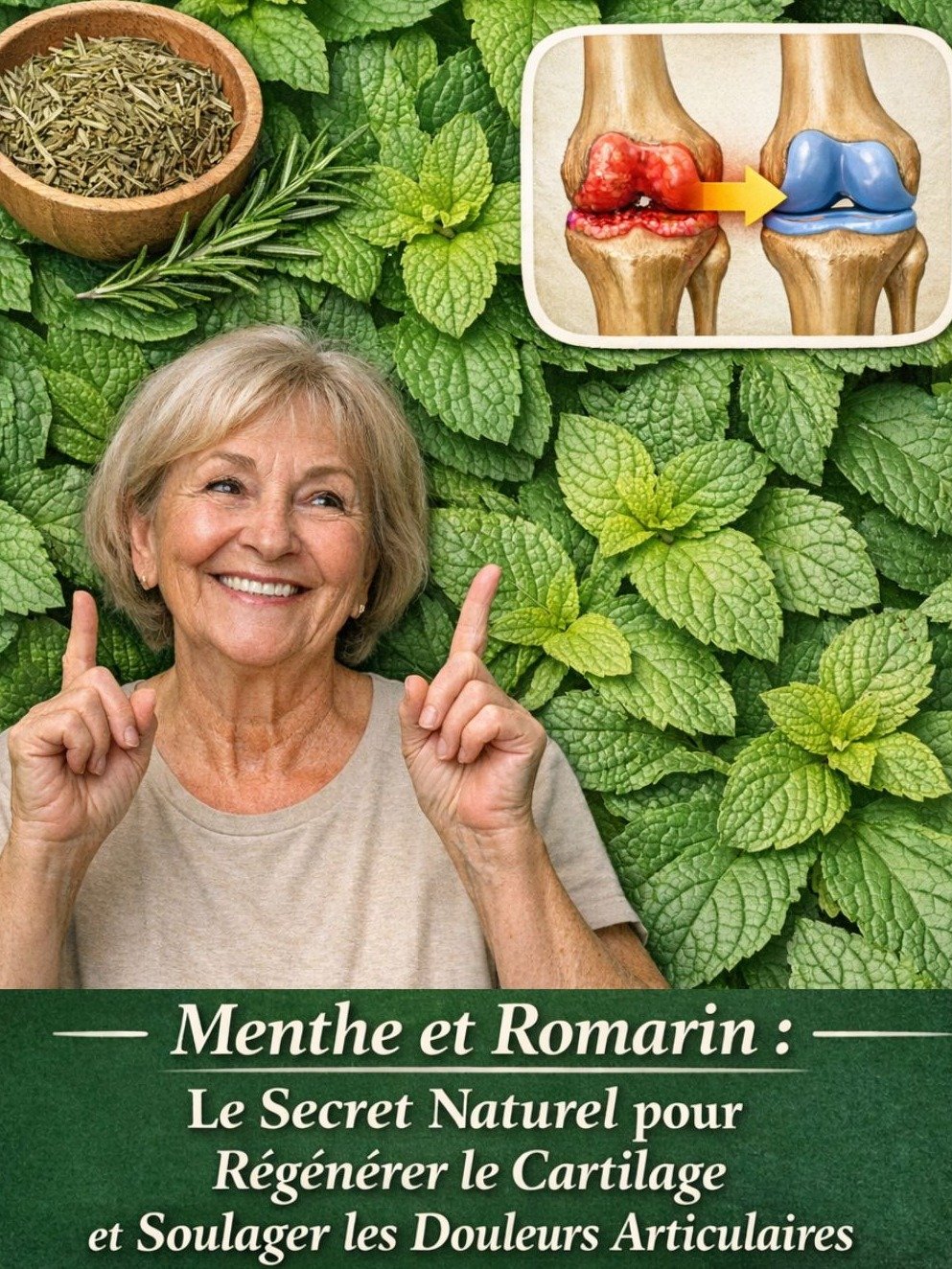 DOULEURS ARTICULAIRES ? Découvrez comment la MENTHE et le ROMARIN peuvent RÉGÉNÉRER votre cartilage et vous SOULAGER INSTANTANÉMENT !