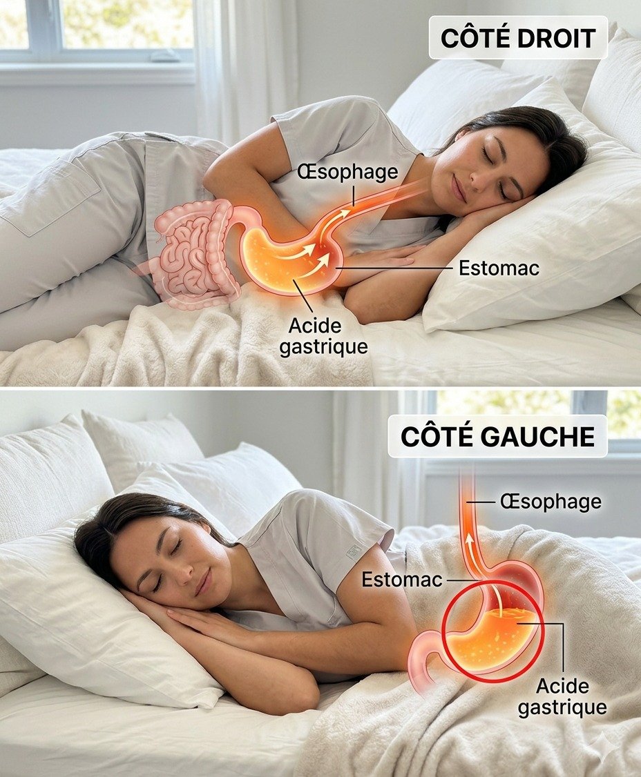 Le sommeil sur le côté droit : un impact inattendu sur votre cœur et la qualité de vos nuits