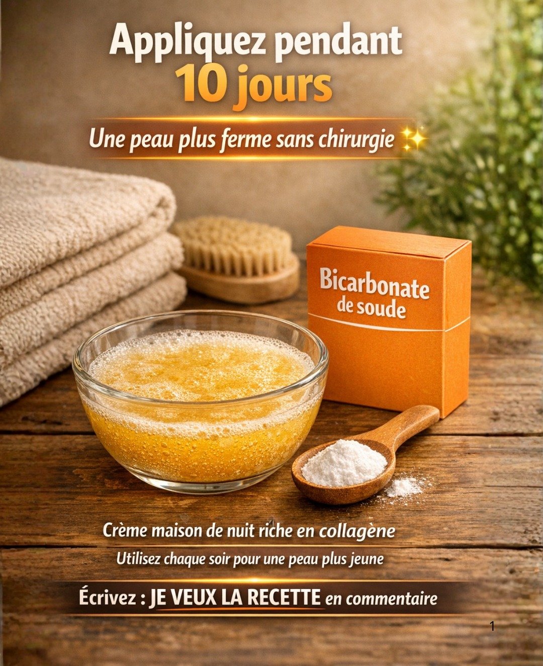 Le secret nocturne du bicarbonate de soude : une peau douce, lumineuse et régénérée chaque matin ✨🌙