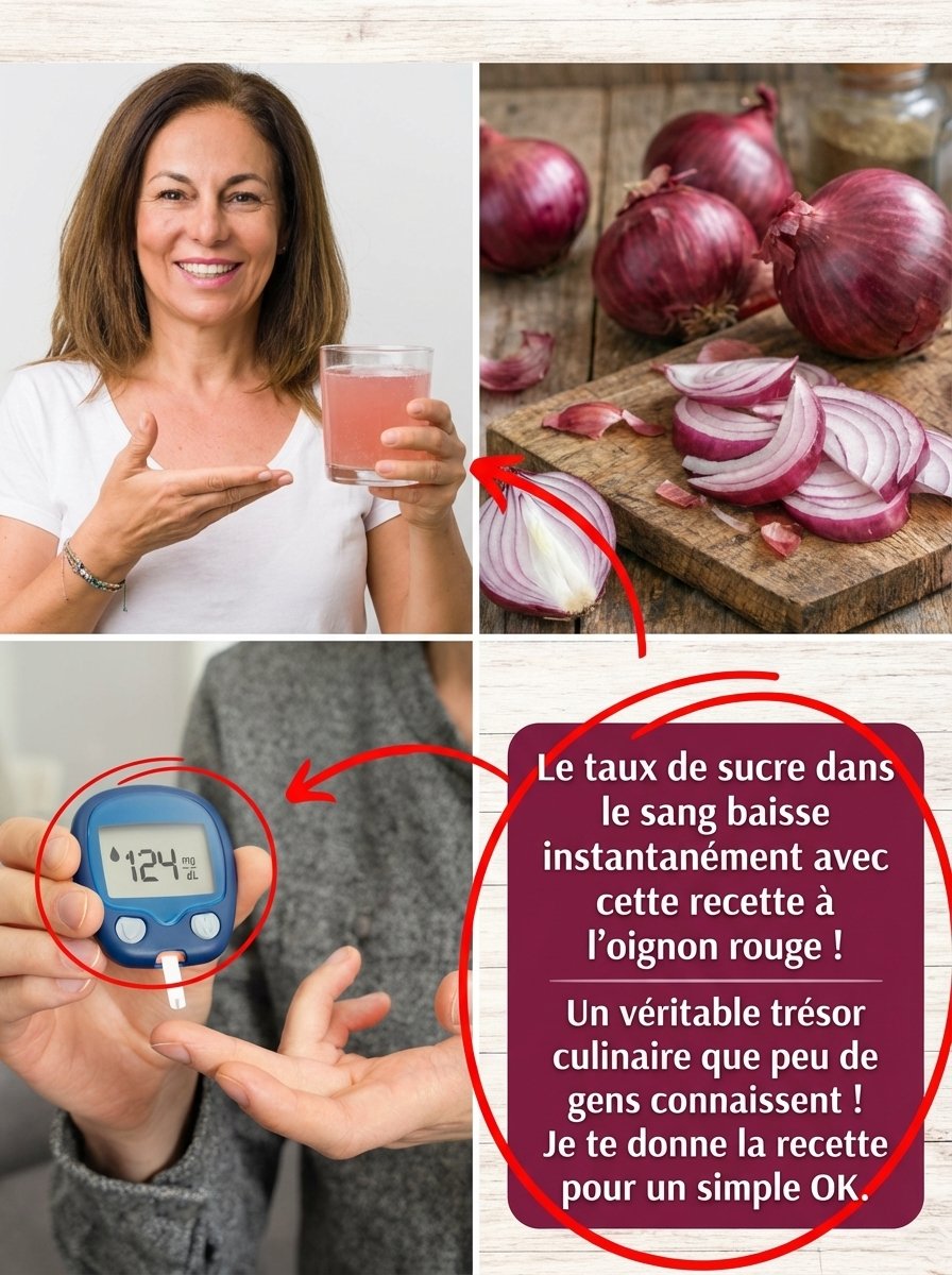 Le Secret Oublié : 🤯 Cet Oignon Rouge Fait CHUTER Votre Glycémie INSTANTANÉMENT ! Le Trésor Culinair que 99% des gens ignorent.