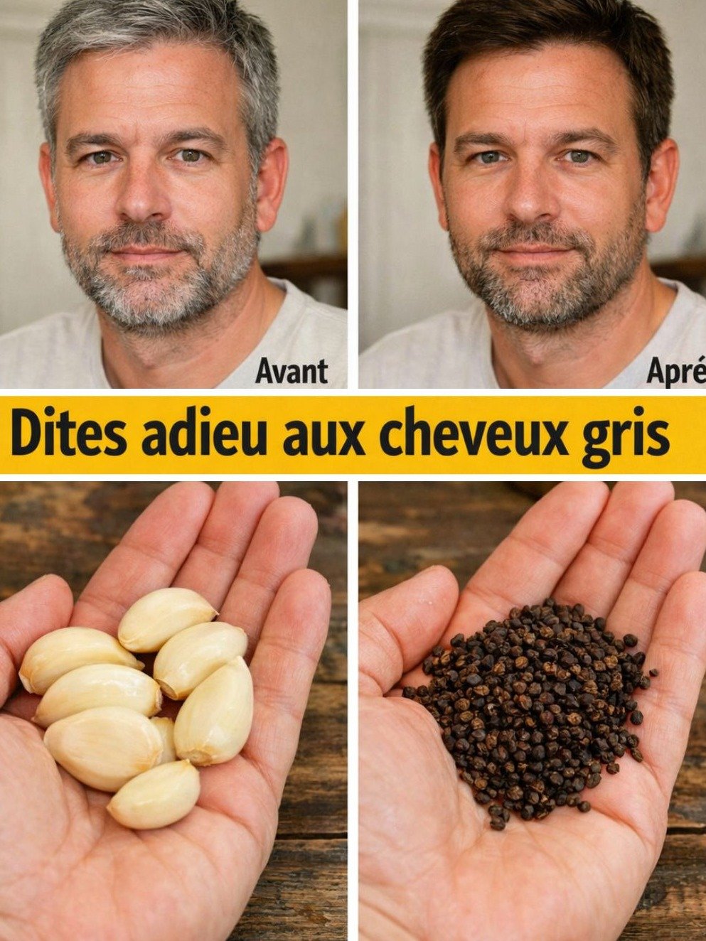 Révélation Choc : Le Secret ANCESTRAL pour Dire Adieu aux Cheveux Blancs avec SEULEMENT 2 Ingrédients de Votre Cuisine !