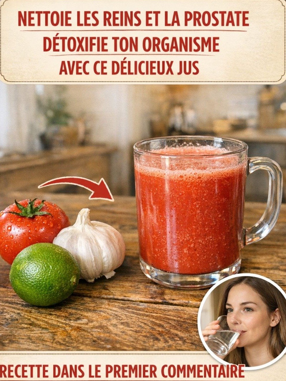 Le Secret Viral pour une Prostate et des Reins Neufs : Ce Jus Naturel Incroyable à la Tomate, Ail et Citron Va TOUT Changer !