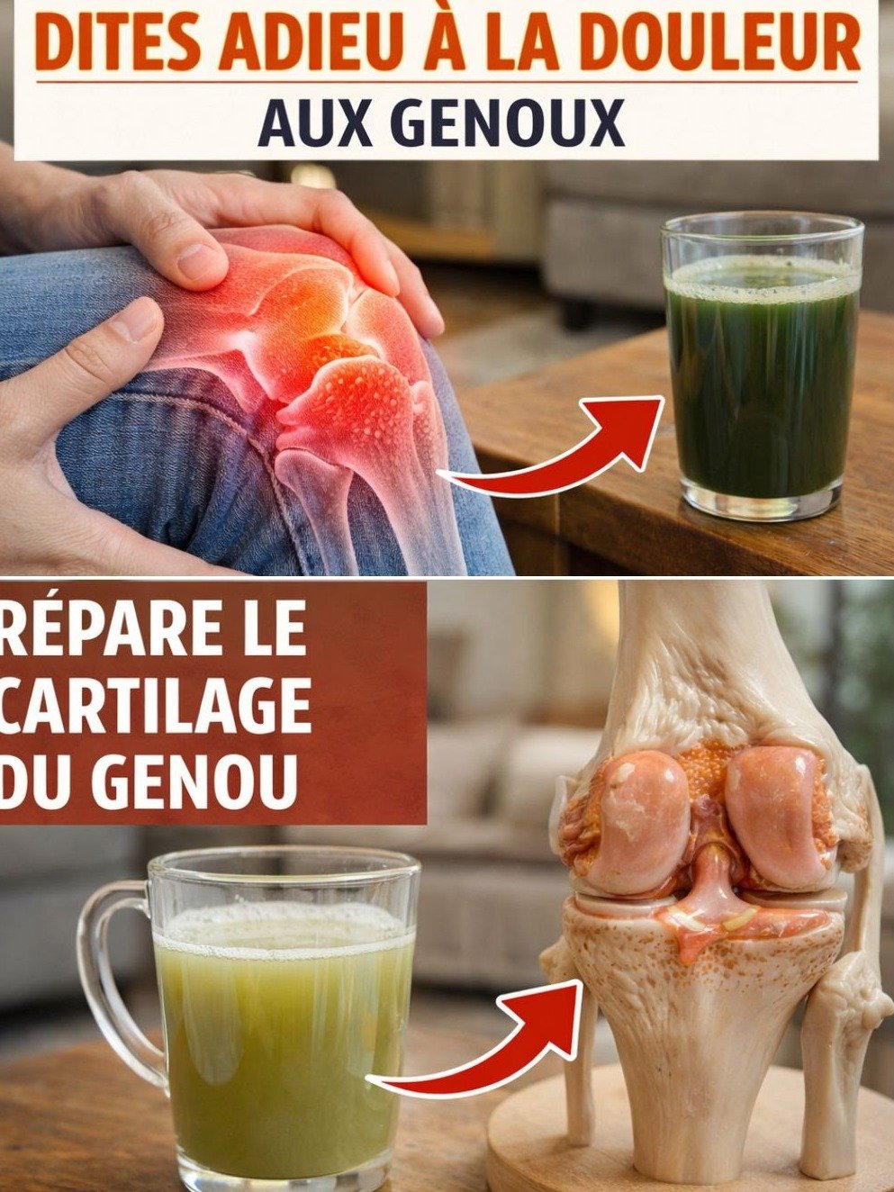 Le Secret Que Personne Ne Vous Dit : 2 Boissons Naturelles Révolutionnaires Pour Des Genoux Sans Douleur Après 50 Ans !
