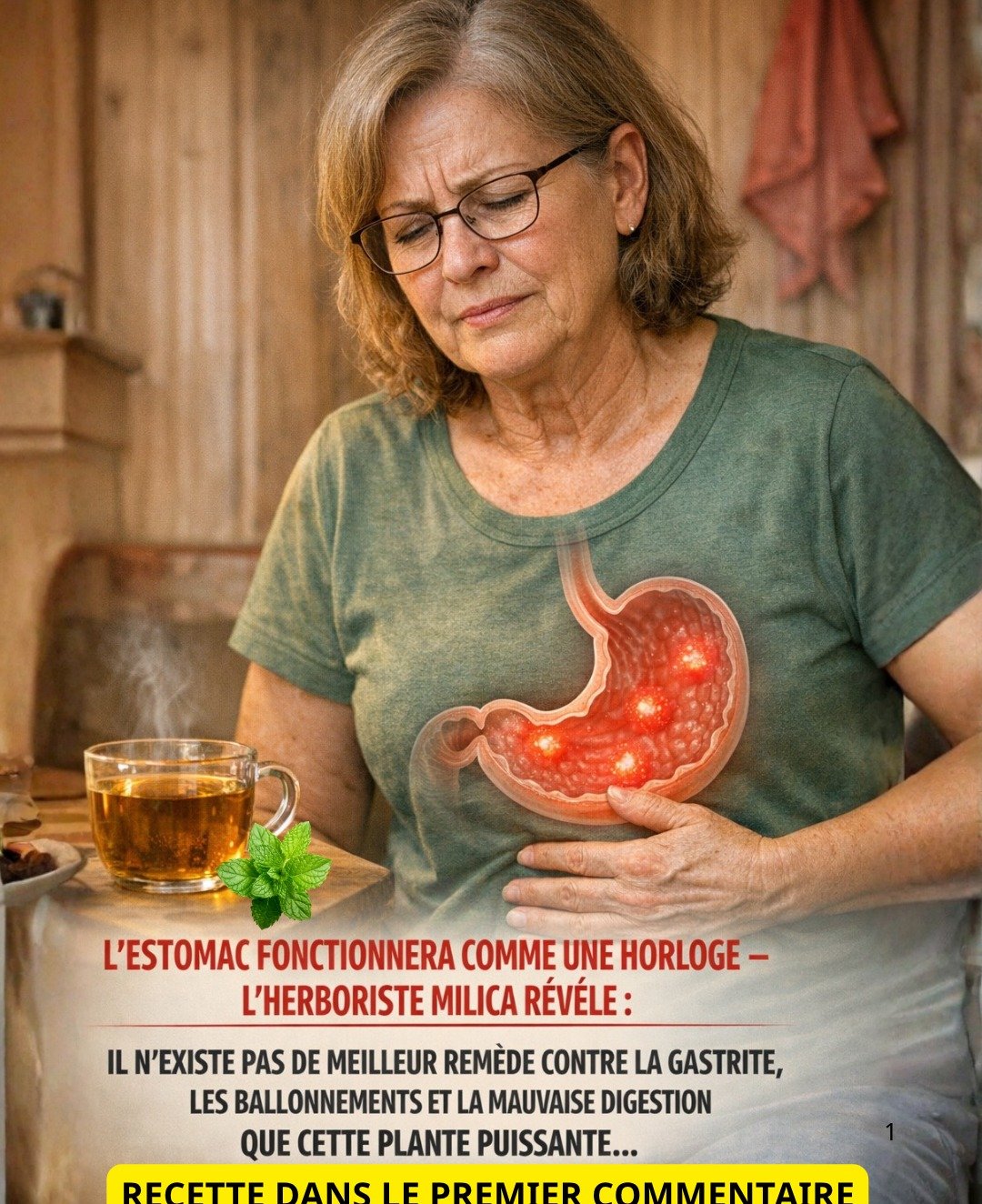 Le secret d'un estomac apaisé : Milica, l'herboriste, dévoile la plante inégalable contre la gastrite, les ballonnements et la digestion difficile