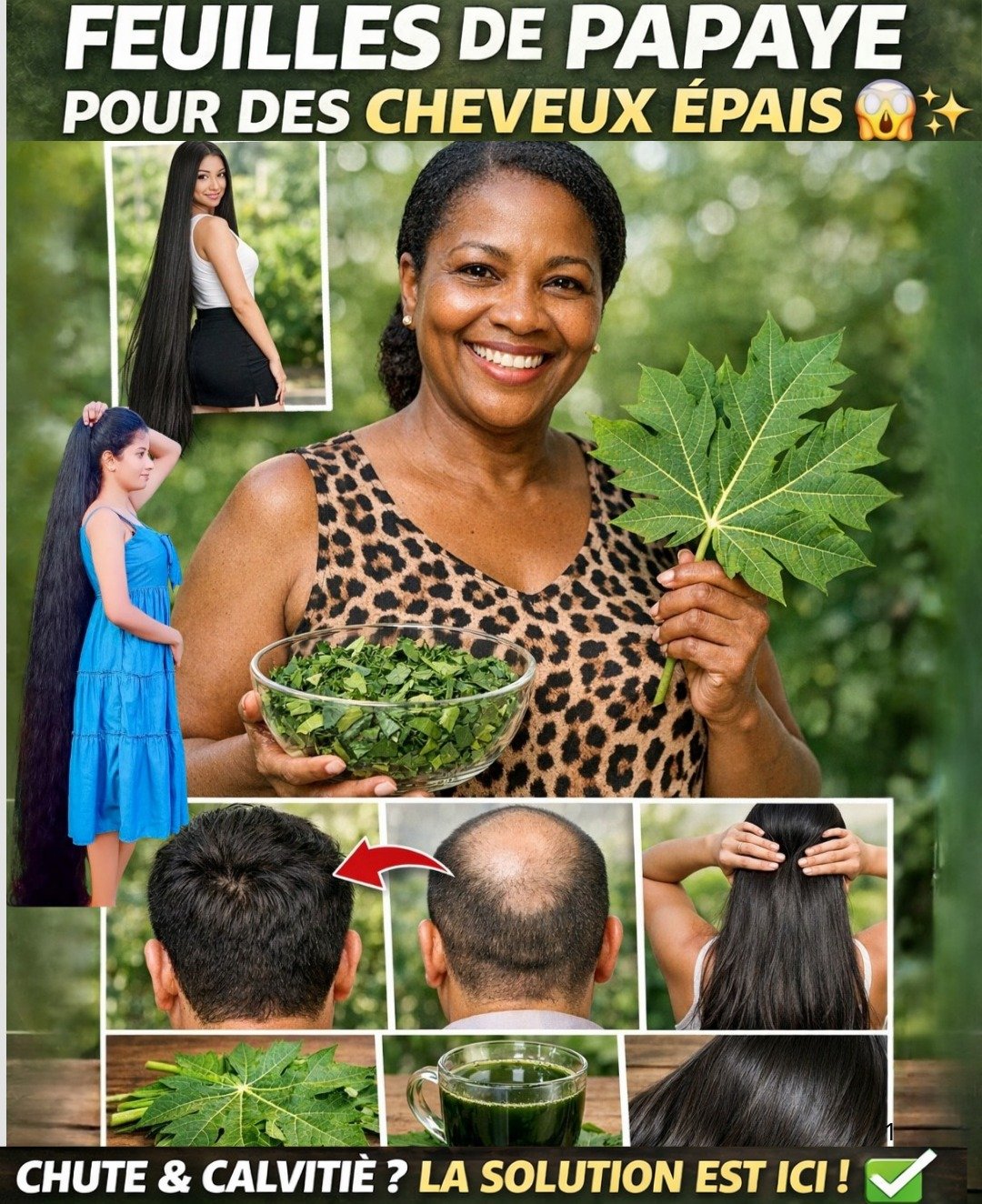Le jus de feuilles de papaye pour la pousse des cheveux : une recette naturelle et puissante