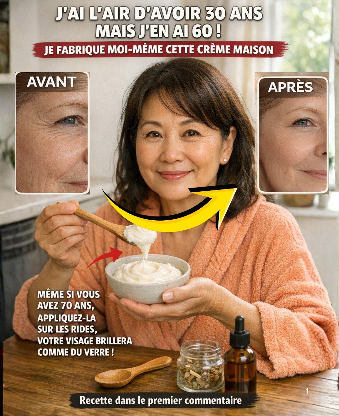 Dites adieu aux rides et aux taches : Une crème maison pour une peau rayonnante de santé