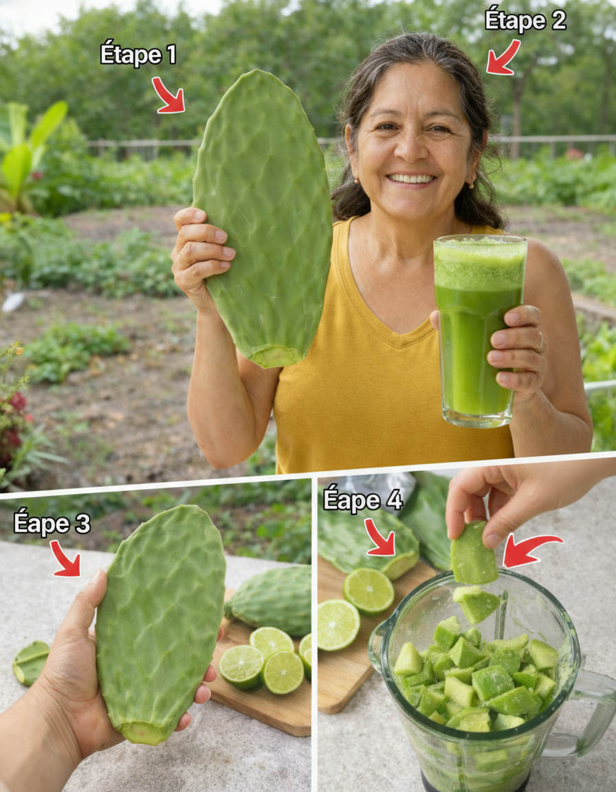 Découvrez les Bienfaits Insoupçonnés du Cactus Nopal : Une Recette Simple de Smoothie Vert pour une Vitalité Optimale