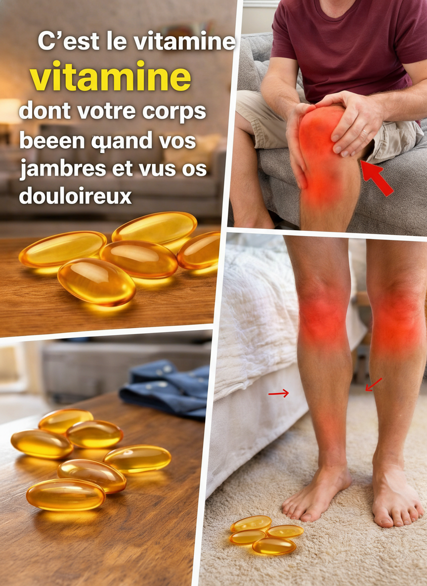 La vitamine essentielle qui pourrait manquer à votre corps en cas de douleurs persistantes aux jambes et aux os