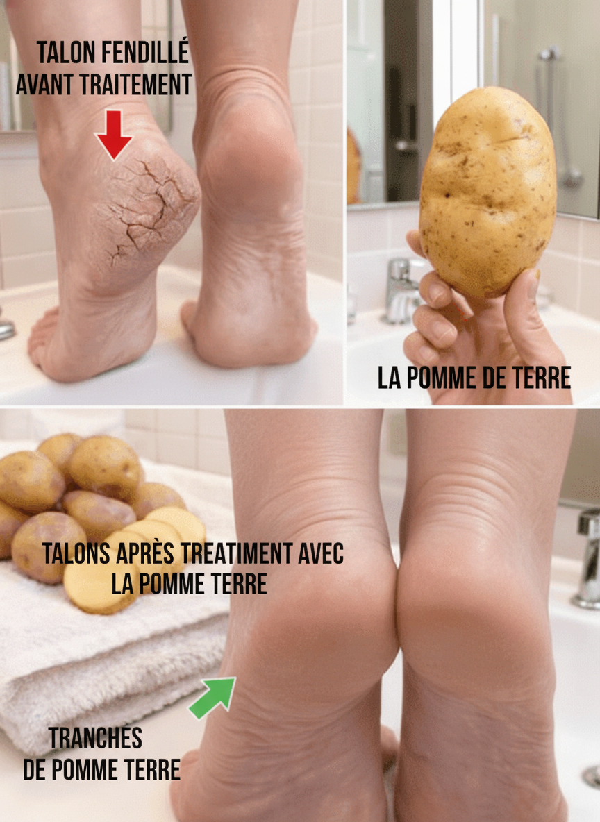 Un remède inattendu : La pomme de terre peut-elle apaiser vos talons fendillés ?
