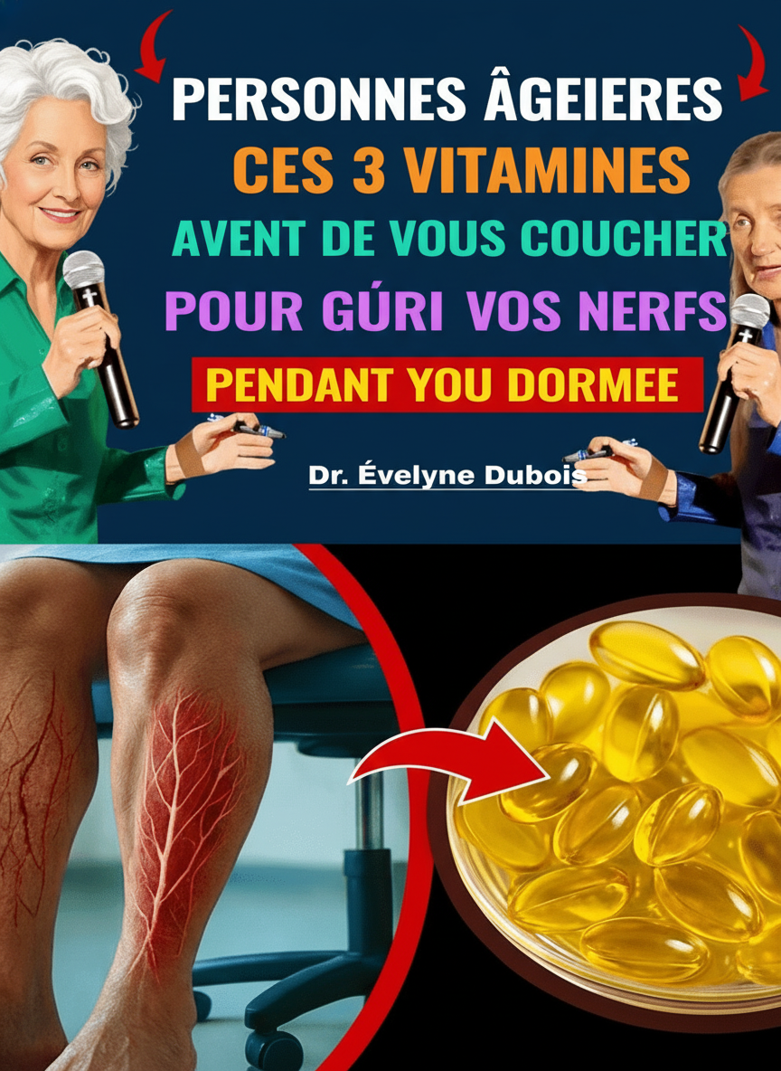 Découvrez 3 Vitamines Essentielles au Coucher pour Renforcer Vos Jambes Après 60 Ans
