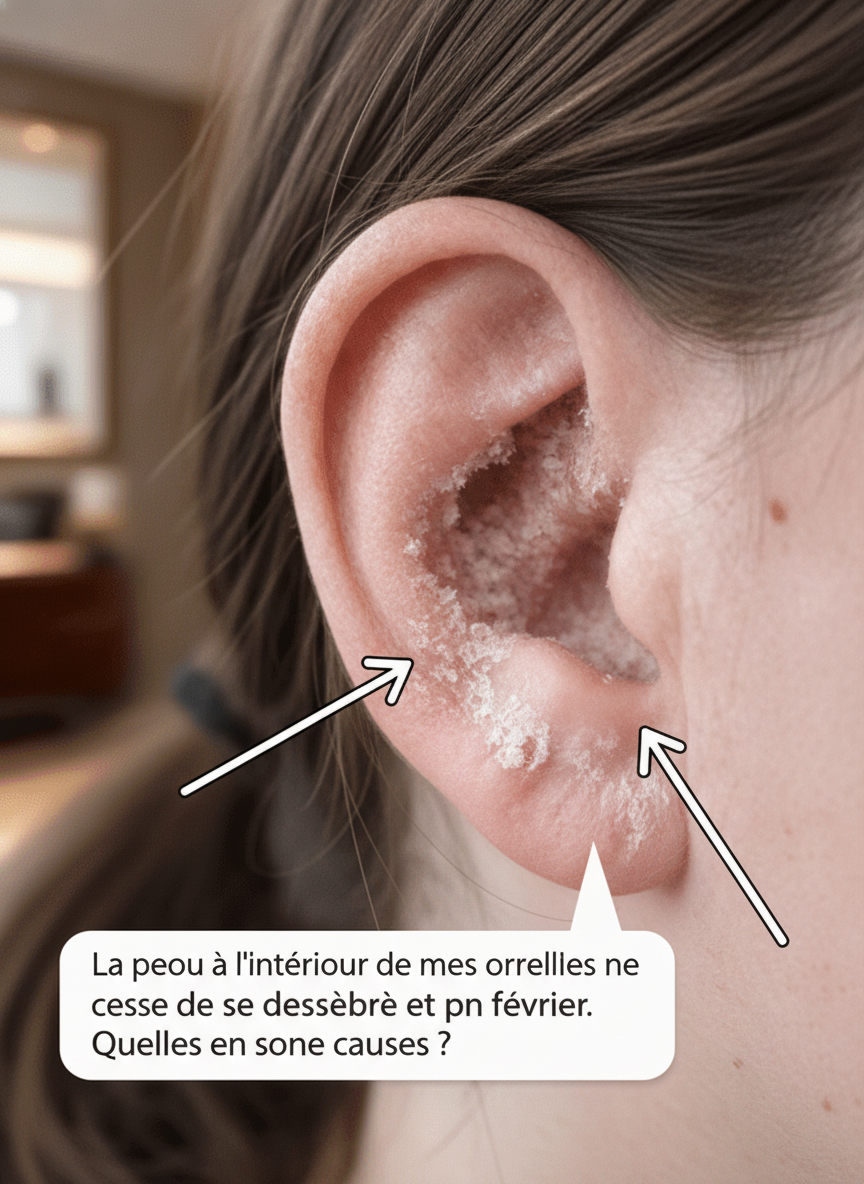 Pourquoi vos oreilles sont-elles sèches et squameuses en février ? Un signal cutané hivernal souvent négligé