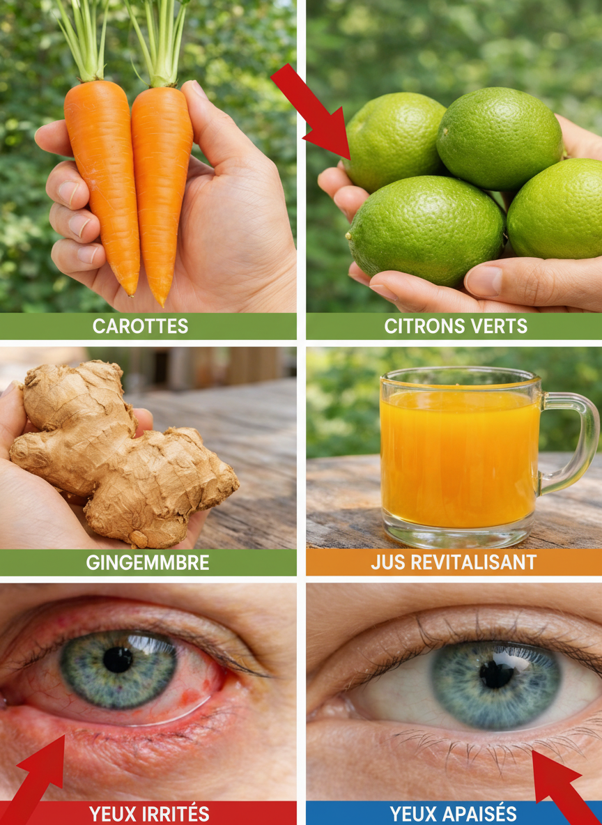 Le Secret d'une Vision Améliorée : La Recette Simple de Jus Carotte-Orange-Gingembre Partagée par un Ophtalmologiste