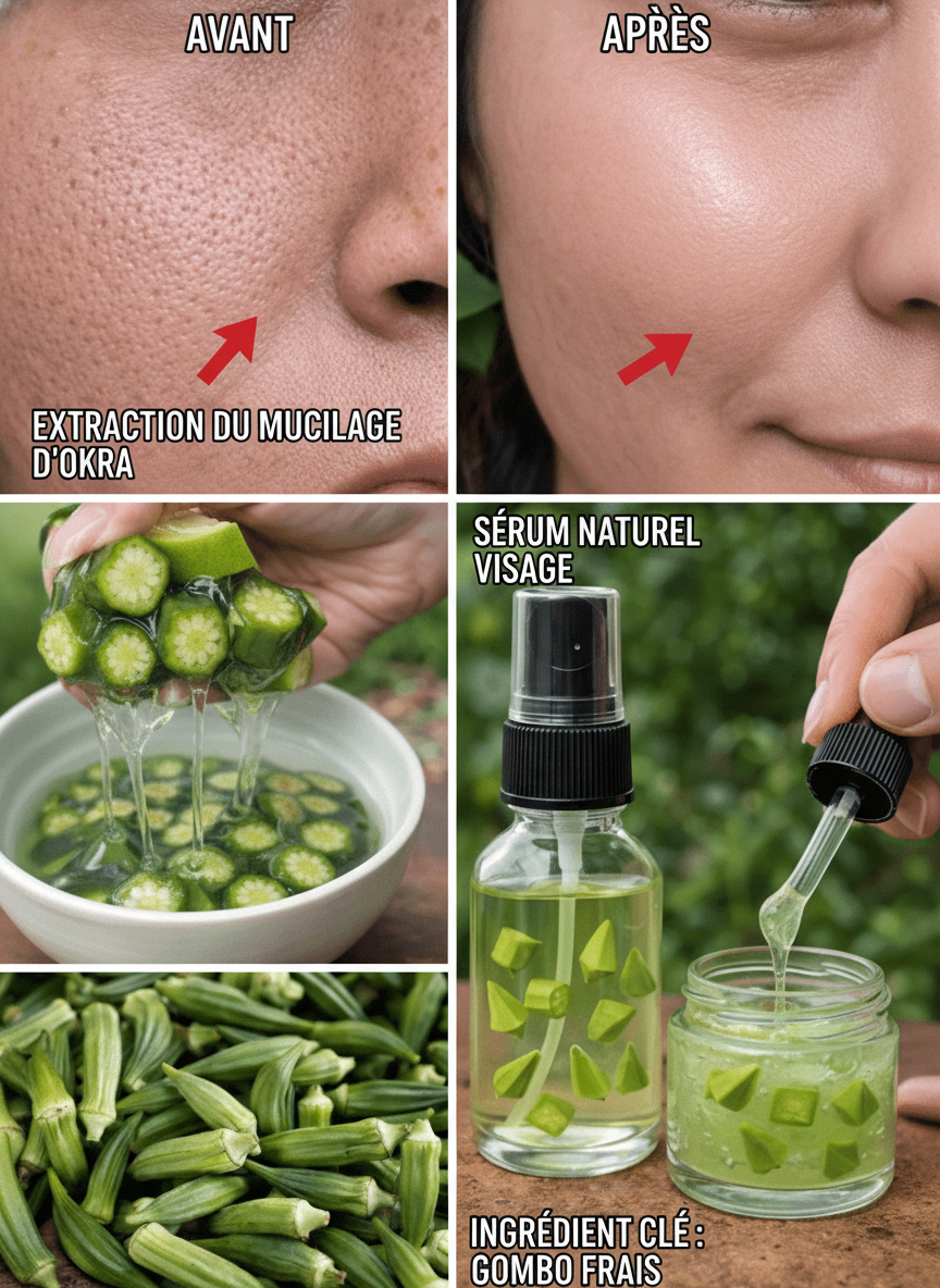 Dites Adieu aux Pores Dilatés : Comment le Gombo Peut Aider à Resserter les Pores et Améliorer la Santé de Votre Peau