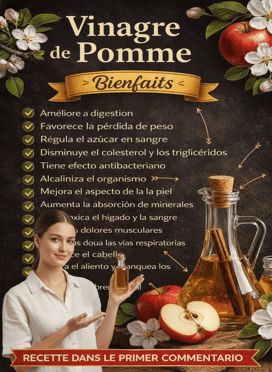 Vinaigre de Cidre de Pomme à Jeun : Ses Bienfaits Potentiels pour une Circulation Sanguine Optimale qui Révolutionneront Vos Matins