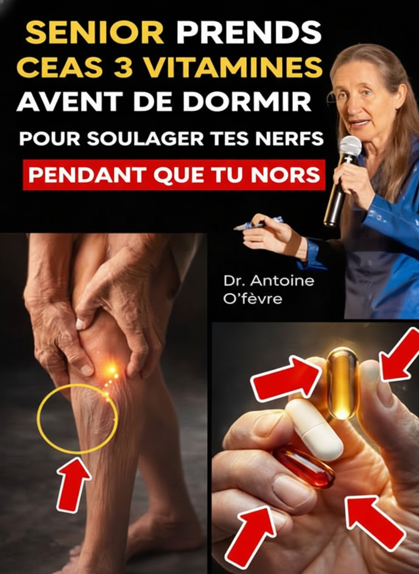 Rajeunissez Vos Jambes Après 60 Ans : 3 Vitamines Essentielles à Prendre Avant de Dormir
