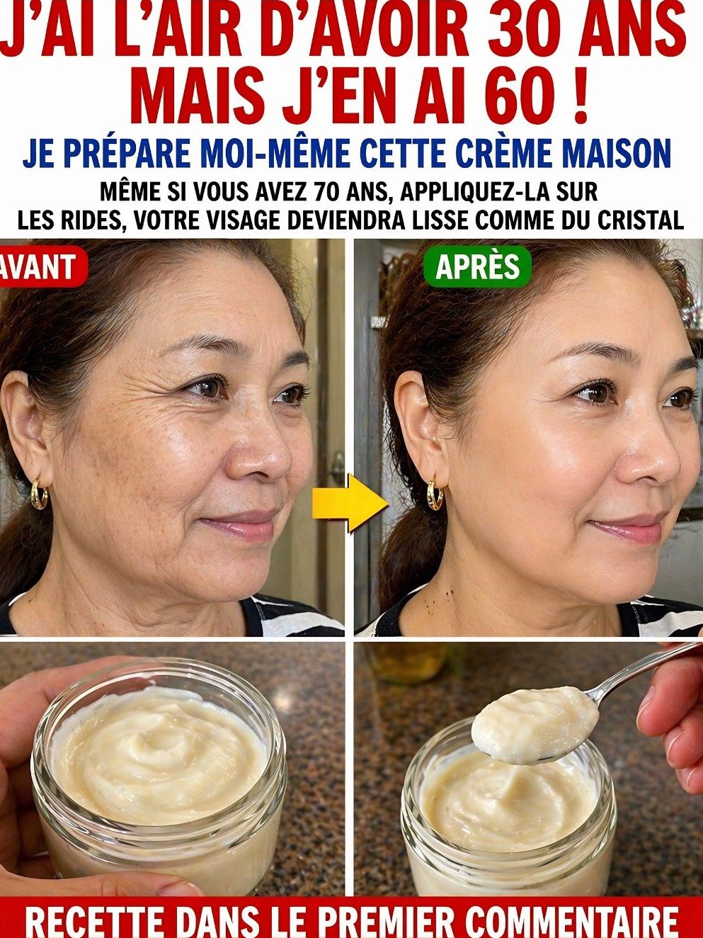 Le Secret Anti-Âge Ultime : Effacez Rides et Taches avec cette Crème Maison au Bicarbonate de Soude (Résultats Choc Garantis !)